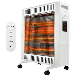 [리모컨으로 편리하게 제어가능한 고효율 4단램프] 레이나 이동식 리모컨제어 석영관 히터 난로 RH-5400R
