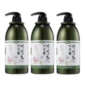 더블모 어성초 두피케어 약산성 대용량 탈모샴푸 1000ml 3개