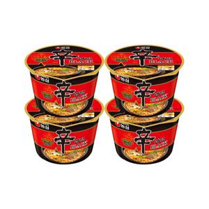 농심 신라면 블랙 101g x4개 / 컵라면 사발