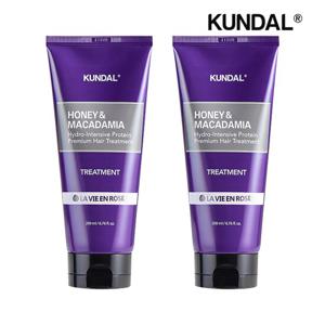 쿤달 허니 앤 마카다미아 헤어 트리트먼트 라비앙로즈 200ml x2