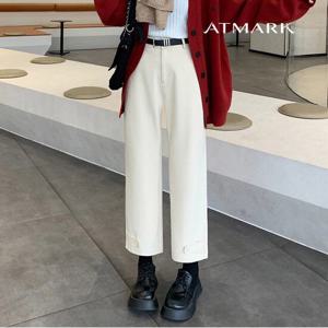 ATMARK (77까지)모직일자핏캐주얼팬츠_AA39PT041G