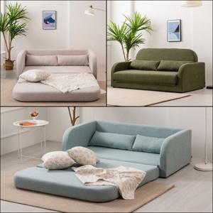 주드 3단 접이식 3인 소파베드 손님맞이 거실 공간활용 간편한 쇼파침대 패브릭 6Color