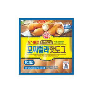 오뚜기 오쉐프 더맛있는 모짜렐라 핫도그 10개입 x 2봉