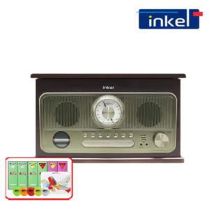 (포토상품평 이벤트)  인켈 IK-C2020LP 턴테이블 LP플레이어 블루투스 CD플레이어 오디오