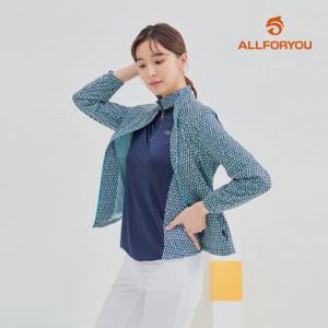 [올포유][올포유] [모델착장] 여성 셔링넥 프린트 점퍼 AWJUL149