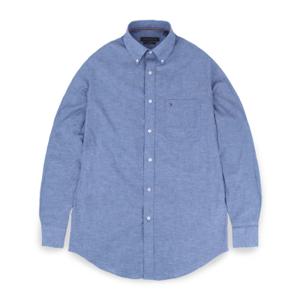 [타미힐피거][타미힐피거] 남성 클래식핏 린넨 코튼 셔츠 블루 (