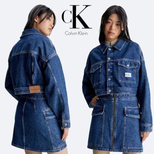캘빈 클라인 Calvin Klein J20J220662 여자 크롭 데님 청자켓