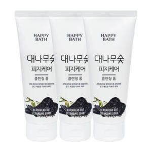 [해피바스]해피바스 대나무숯 피지흡착 클렌징폼 200g x3