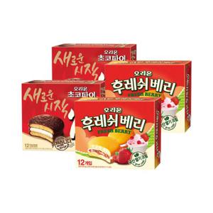 오리온 초코파이 468g 2개 + 후레쉬베리 336g 2개