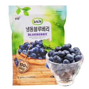 [뉴뜨레]냉동 블루베리홀 1kgX3개 /냉동과일