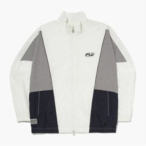 휠라바람막이 KQC FS2JKG1102X-OWH 컬러 블럭 바람막이