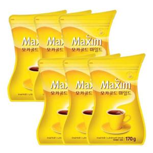 [동서식품] 맥심 모카골드 마일드 리필 170g 6개