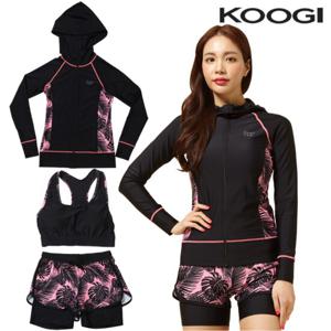 쿠기 여자 래쉬가드 상하의세트 KF-M389