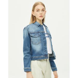 라움 여성  DENHAM WOMEN 블루 데미지장식 면혼방 데님자켓 CWJA2E238B2