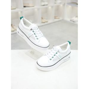 [코디엘루]가죽 라벨 메시 여성 밴딩 스니커즈 5cm CDSP100264