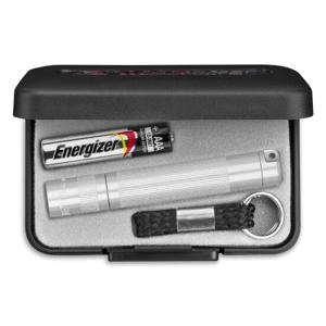 MAGLITE (마그라이트) LED 플래시 라이트 솔리테일 실버 J3A102