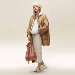 [써스데이아일랜드]루즈핏 덤블 후디 패딩 점퍼(T228MJP301W)