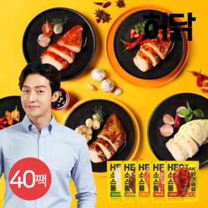 [허닭] 허닭PICK 소스 통 닭가슴살 100g 5종 40팩