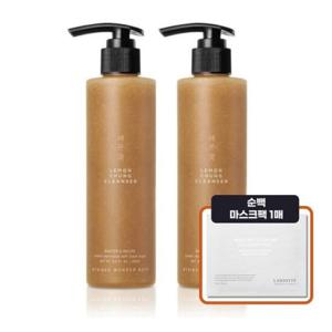 조성아 레몬청 클렌저 200ml 2개+순백 마스크팩 원더바스 노폐물 각질 케어