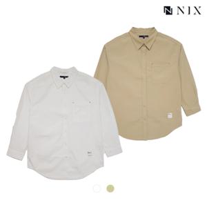 [닉스][NIX]여) 고밀도 코튼 셔츠 (오버핏)(FNPFCSL501P)