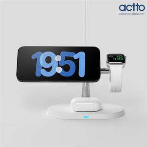 엑토 트리플 고속 무선충전기 MTA-59/스마트폰+애플워치+무선이