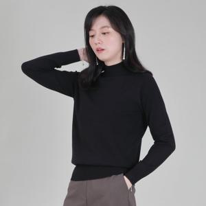 애비뉴투지 엄마옷 베이직 부드러운 반폴라 니트 티셔츠 A10439