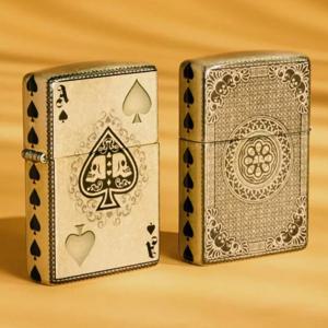 ZIPPO 지포라이터 46388 Ace of Skulls Design ZPN3MA035