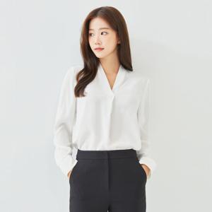 [로엠]V넥 베이직 블라우스 (1color)_ RMBLC49R02