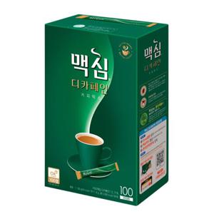 동서 맥심 디카페인 커피믹스 100T