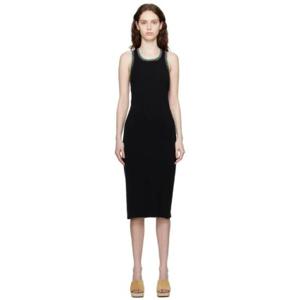 25 SS 프레임 여성 블랙 줄리아 사르 자무아 크로셰 미디 드레스 232455F054004