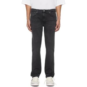 25 FW 누디진 남성 블랙 린 딘 데님 진 241078M186015