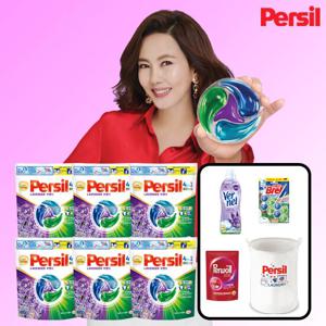 뉴퍼실디스크라벤더6팩+버넬1+브2p1+퍼울300+세탁바구니