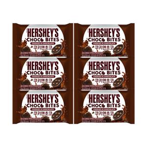허쉬 초코바이츠 쿠키앤초코 36g x6