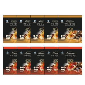 셰프의손맛 최인선셰프 순살게장 70g 2종 총10팩, 간장5팩 양념5팩