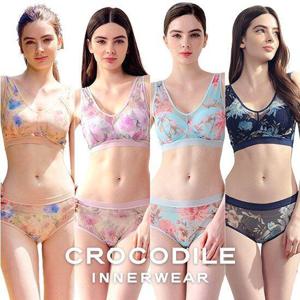 [특가패키지]크로커다일  블루밍부케 감탄브라 4세트