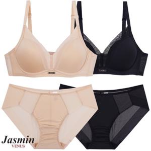 비너스자스민 부유방커버 더블윙 브라팬티 ABC컵 jstA020