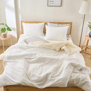 [샤이닝홈 하이]아밍 스너글 고밀도 면 양털 극세사 차렵이불 Q