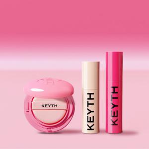KEYTH 컬러드키스 핑크마그넷쿠션슬림세트
