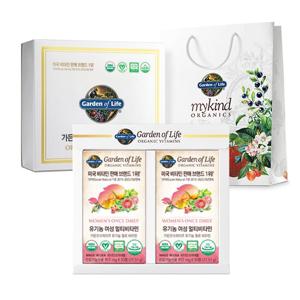 [가든오브라이프] 유기농 여성 멀티비타민 2개월분 선물세트