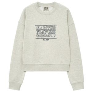 마리떼 W 두들 클래식 로고 크롭 맨투맨 MFG45CSW103 BLK OTM