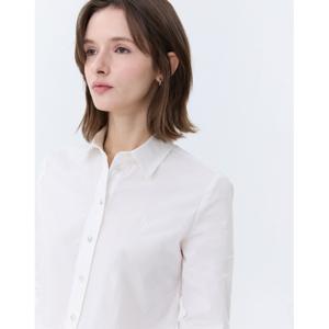 헤지스 여성 24SS 추가특가스테디셀러화이트  면혼방 긴팔셔츠 WSSH4BC21WT
