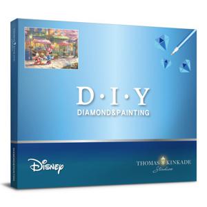 디즈니 토마스 킨케이드 달콤한 카페의 미키와 미니 보석십자수 캔버스 40x50cm DT5013