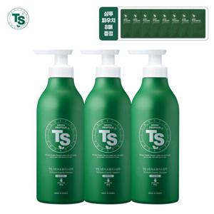 TS그린프로폴리스샴푸500g*3개+TS저스트샴푸 6g*8개