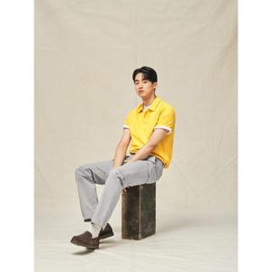 [빈폴멘] 오픈넥 반소매 티셔츠  머스타드 (BC5342C14G)