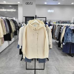 [ab.f.z]AFZ5HU33/봄 후드 허리 스트링 야상 점퍼
