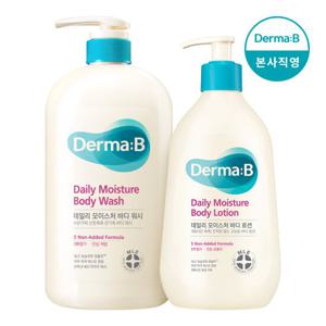 [더마비] 데일리 바디로션 400ml+바디워시 1000ml(프레쉬피치)