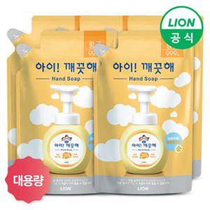 [LION] 아이깨끗해 거품형 대용량 450ml 리필 5개