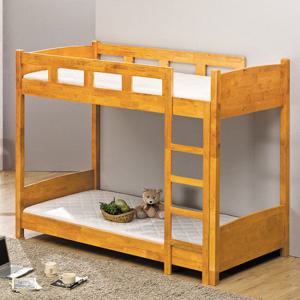 보비쥬S 룬카 싱글 2층 원목 침대+단면 매트리스