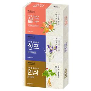 동산 세안 비누100g 10개(창포/인삼/살구)