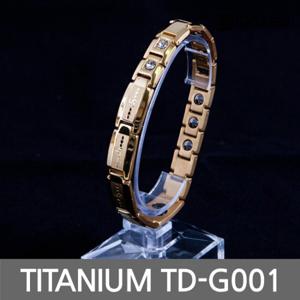 사노피아 티타늄 게르마늄 자석 팔찌 TD-G001 (골드)